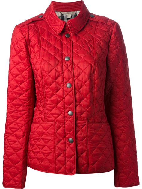 burberry brit mahogary red quilted blouson jacket|Burberry cashmere cape jacket.